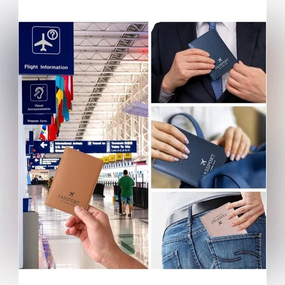 Passport Wallet Black RFID Blocking NWT - Picture 4 of 6